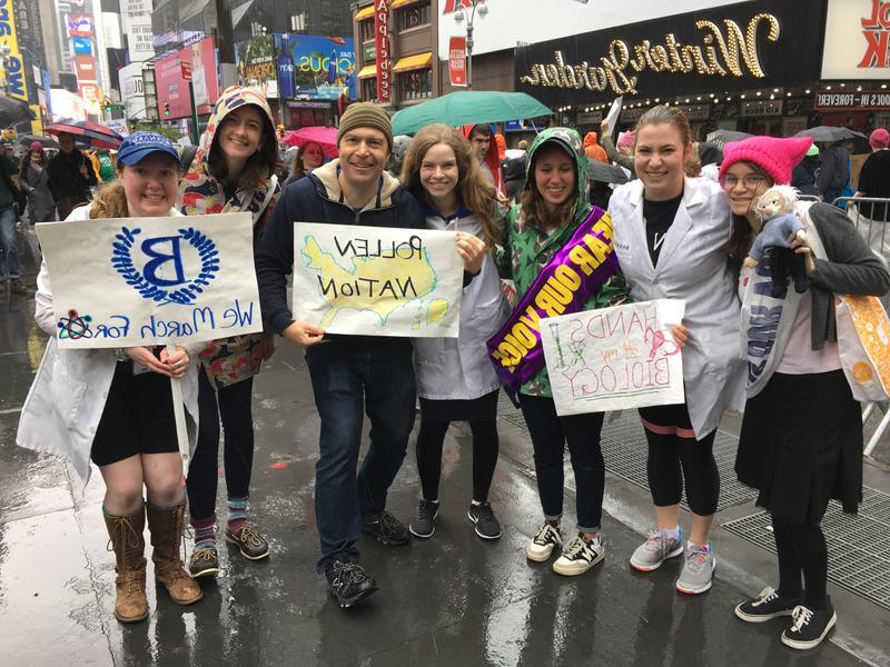 Students at the Science march 